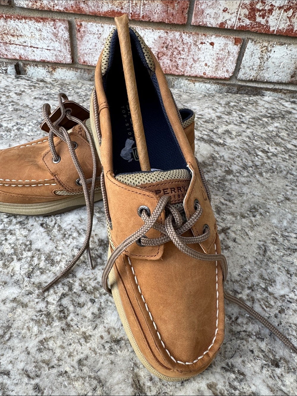 Sperry Men's Tan Suede 2-Eye Boat Shoes